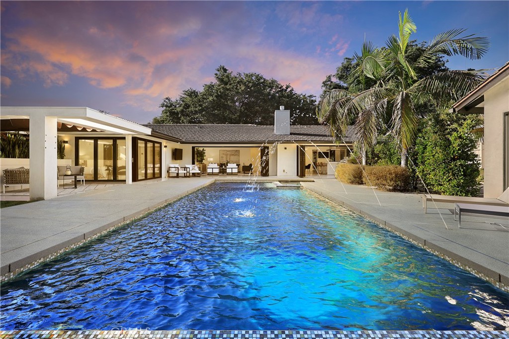 This totally renovated villa-style home, completed in 2018, offers a rare opportunity to own a turnkey property in one of San Marino’s most desirable neighborhoods. Featuring 4 spacious bedrooms, 3.5 luxurious bathrooms, and a versatile office that can serve as a 5th bedroom, this home blends high-end finishes with smart functionality.Renovations include a new roof, updated plumbing and electrical systems, new HVAC, new water heater, and custom European cabinets and doors throughout. The chef’s kitchen is equipped with top-end appliances, including a built-in steamer, while elegant lighting and a premium interior and exterior sound system add to the home's modern sophistication.Located close to top-ranked San Marino schools and just minutes from South Pasadena, the home also includes a detached two-car garage with potential to be converted into an ADU (please verify with the City of San Marino for requirements). The professionally designed backyard retreat features an infinity pool, Jacuzzi, and waterfall, perfect for entertaining or relaxing in style.This smart home is also equipped with a cutting-edge system directly linked to the local fire station, offering peace of mind and security. Don’t miss the opportunity to own this extraordinary home that truly redefines contemporary luxury in San Marino.