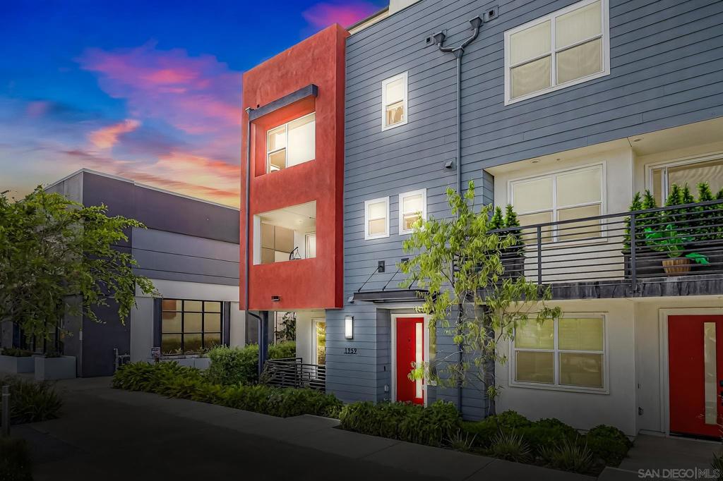 Beautiful 4-story end-unit SMART HOME featuring a first-floor suite with private patio, top-floor loft with panoramic views, 2-car garage, solar, high ceilings, tankless water heater, quartz countertops, stainless steel appliances, upgraded flooring, and whole-home wireless access. Prime location in a top school district, walking distance to shopping & dining.