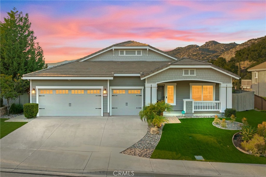 Welcome to 3206 Meadow Creek Ln, nestled in the tranquil and highly sought-after Hidden Trails community in Escondido. This beautifully maintained craftsman-style, single-story home offers 3 bedrooms plus a nice-sized office/den, 2 bathrooms, and over 2,300 square feet of comfortable living space—all set against a stunning backdrop of panoramic hillside and mountain views. From the moment you arrive, you’ll notice the charming curb appeal and meticulously manicured front yard.
Step inside to a bright and airy open floor plan, where large neutral-colored tile flows throughout, creating a clean and cohesive feel. The kitchen is truly the heart of the home—featuring sleek granite countertops, a crisp backsplash, and stainless steel appliances just waiting for the next chef to make it their own. It’s open to the living and dining areas, making it the perfect setup for gatherings or relaxed nights in.
The grand master retreat is a peaceful escape, complete with a spa-like en-suite bathroom that offers a double stand-up shower, a soaking tub, dual vanities, and a massive custom walk-in closet. The additional bedrooms are generously sized, perfect for guests or growing into, and the bonus office/den provides a flexible space for remote work, hobbies, or even a potential fourth bedroom.
Step out back and take in the gorgeous hillside and mountain views from the beautifully landscaped backyard—ideal for morning coffee, outdoor dining, or simply soaking in the serenity. Citrus trees along the side add a special touch of nature and flavor to this already lovely space. Located in the quiet and friendly Hidden Trails neighborhood, this turnkey home is the perfect blend of style, comfort, and scenic beauty. Come see what peaceful living in Escondido is all about!