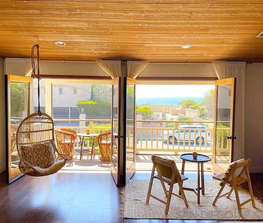 Experience the best of beach-town, this stunning 3 bedroom, 4 bath home with thoughtfully designed living space is ideally located just blocks from the ocean and downtown Encinitas. This home blends modern comfort with a relaxed coastal lifestyle. Inside, you'll find expansive open-concept living areas, high ceilings, and walls of windows that flood the home with natural light. The gourmet kitchen features premium appliances, custom cabinetry, and a large center island perfect for entertaining. Each bedroom offers its own private retreat, including a luxurious primary suite with spa-inspired bath. Seamless indoor-outdoor flow leads to spacious patios and decks, creating the perfect setting for coastal gatherings or quiet relaxation.  Optional detached garage space