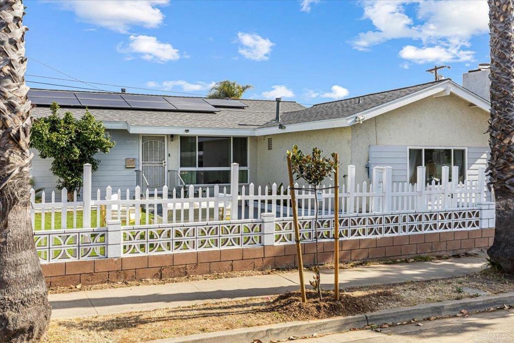 FHA and VA approved!! *THIS HOME POTENTIALLY QUALIFIES FOR A 2% LOWER INTEREST RATE ASK HOW** Are you looking for a fully renovated, centrally located 4 bedroom 3 bath home in the heart of San Diego? Look no further! The sellers have added a new Roof (50 year warranty), New Plumbing, Owned Solar, Tankless water heater, HVAC system. This home features 2 bedrooms with ensuite bathrooms and 2 other well sized rooms. The Primary retreat has its own entrance and can easily be converted to an ADU. Enough solar to have an electric vehicle and crank the air conditioning all day and still never have an electric bill. This home also has a Va assumable loan at 2.25% interest for the original balance of the loan VA-VA only. Must see!!