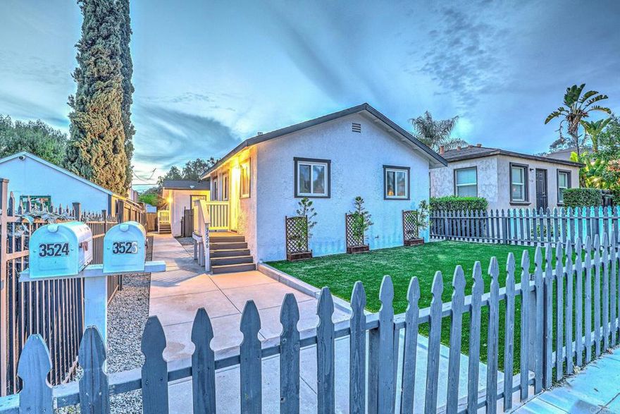 2 separate units located in the heart of North Park, each with its own yard and designated parking. The front unit features 1 bedroom and 1 bathroom. The rear unit includes 2 bedroom and 1 bathroom. Both units provide functional layouts, indoor washer/dryer hook-ups with outdoor space suitable for gardening, entertaining, or pets. Property is situated within close proximity to local restaurants, cafés, retail shops, and public transit. Convenient access to major freeways allows for easy commuting throughout San Diego. Ideal opportunity for owner-occupants or investors seeking rental income in a high-demand area. Don't miss out! Please check out the attached Development Memorandum that includes information on the potential property expansion. Click under documents to view full report.