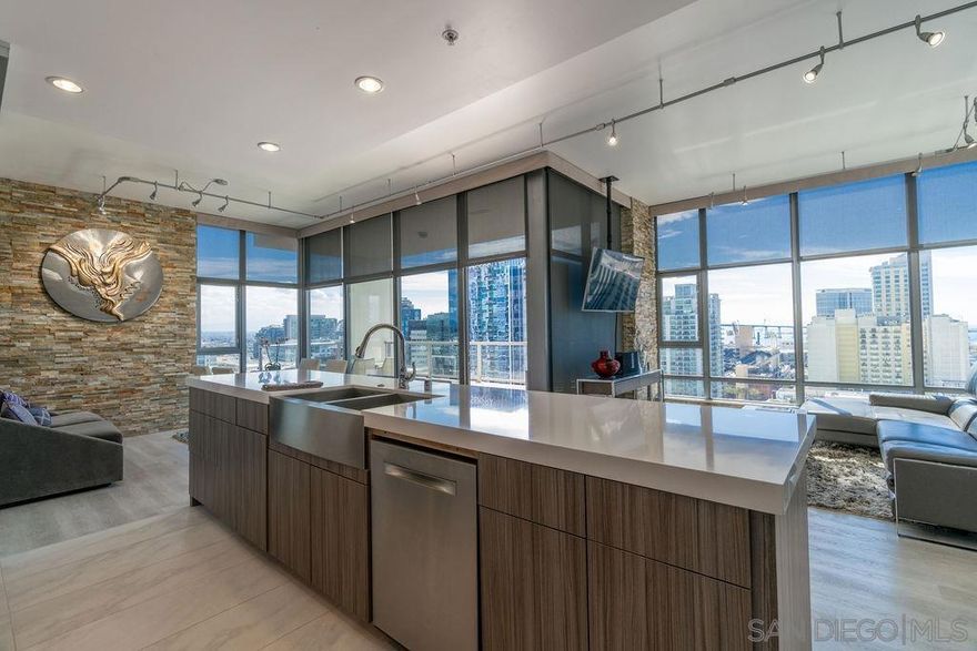 Welcome to your city light escape in the heart of Downtown San Diego's East Village! This exquisite, 2-bedroom, 2-bathroom rental offers a supreme location on the edge of the historic Gaslamp Quarter, providing you with the perfect blend of modern luxury and vibrant city living. Simply walk outside the building to explore some of the main attractions that downtown has to offer: Petco Park baseball stadium, Seaport Village for shopping and dining, the scenic waterfront along the San Diego Bay, and more! Sleeping Accommodations (Maximum 4 guests): Bedroom 1 - 1 King bed Bedroom 2 - 1 Queen bed (murphy)  Minimum 30 day rental. Monthly pricing can be negotiated depending on lease length. Contact management for details.