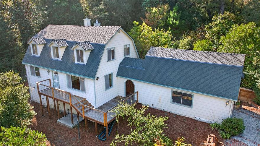 Discover the beauty and serenity of country living at 600 Caudill Road, a charming 3 bedroom, 2 bath home tucked into one of Corralitos' most sought after settings. Set on three sun drenched acres, this property offers the perfect blend of privacy, open space, and convenience; just minutes from the Corralitos Wine Trail and the iconic Corralitos Market & Sausage Company. Inside, the home features a comfortable, duel-level floor plan with abundant natural light and sweeping views of the surrounding hills and valleys. A spacious kitchen and open living area create a warm, welcoming atmosphere, ideal for gatherings with family and friends. Step outside and enjoy wide open skies, rolling hills, and endless possibilities, from gardening or small scale farming to creating your dream outdoor entertaining space. The sunny acreage offers room for animals, fruit trees, or simply soaking up the peaceful country lifestyle. Located in the heart of Corralitos, this property provides a true escape while remaining just a short drive from Aptos, Watsonville, and the beaches of Santa Cruz County. Experience the best of Central Coast country living, where space, sunshine, and small town charm come together at 600 Caudill Road.