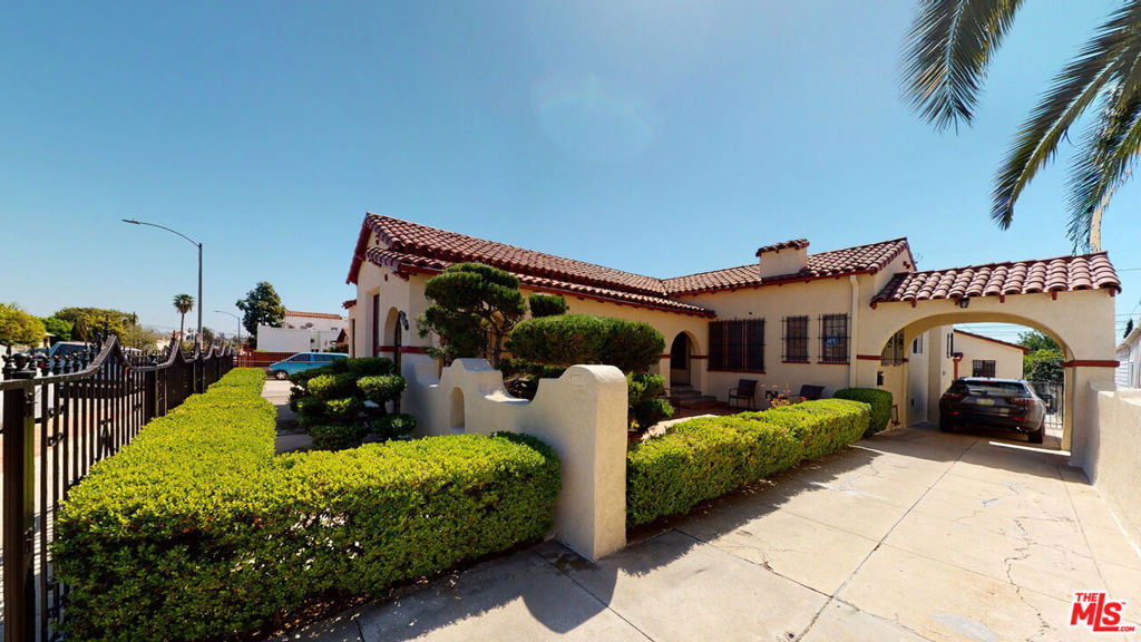 Two Homes on One Lot! Welcome to this beautifully preserved Spanish-style gem, featuring two character-filled homes on one lot, perfect for extended family living or investment potential. The main home features three spacious bedrooms and two bathrooms, showcasing classic architectural details rarely found today. Step inside the grand living room with soaring vaulted ceilings, bathed in natural light from large arched windows. The space is adorned with decorative pillars and original hardwood floors that add warmth and elegance throughout. Enjoy your morning coffee in the cozy breakfast nook surrounded by charm and character at every corner. Additional features include central heating and air, refrigerator, stove, and washer, dryer, combining old-world beauty with modern comfort. The second home, a delightful two bedroom, one bath Spanish cottage featuring hardwood floors and abundant natural light. With wall A/C, washer/dryer hookups, a private 1-car garage, and a charming outdoor area, this home is both inviting and functional. Nestled in the heart of historic Boyle Heights, this property is ideally located near USC Medical Center, Keck USC, White Memorial Hospital, San Antonio Winery, Dodger Stadium, and beloved local shops and restaurants. This is more than a property; it's a piece of Los Angeles history, offering timeless architecture, versatility, and an unbeatable location. A must-see to truly appreciate its charm and character!