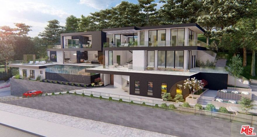 An exceptional and rare development opportunity awaits to build your dream estate in the prestigious Brentwood neighborhood. This vacant lot comes with fully approved plans and permits for a stunning modern two-story residence of appx 5,575 SF + basement of appx 5,698 SF, totaling 11,273 SF. The proposed design showcases an expansive open layout with seamless indoor-outdoor living, featuring seven bedrooms (including a remarkable 1,079 SF primary suite) along with 11 bathrooms, an office, gym, movie theater, bar, wine cellar, and two elevators. Additional highlights include five covered parking spaces, an outdoor BBQ area, a fireplace, large deck, and a zero-edge infinity pool and spa. The lot spans approximately 17,975 square feet, zoned LARE15, with no demolition costs. Perfectly situated in Brentwood and surrounded by multimillion-dollar estates, this property offers proximity to award-winning schools, world-class dining and shopping along Sunset Boulevard, and convenient access to major freeways.