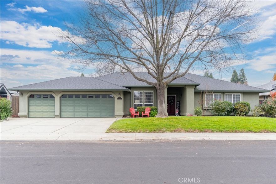 Beautifully maintained home in one of Chico'c best neighborhoods.  Featuring 3 bedrooms, 2 baths, formal dining area and breakfast nook, tastefully updated kitchen with granite countertops.  The solar system is fully owned and oversized for the addition of a pool.   The owned solar is oversized for the addition of a pool in the future, good sized backyard with a 3 car garage.  Great property that you will be glad to call home!