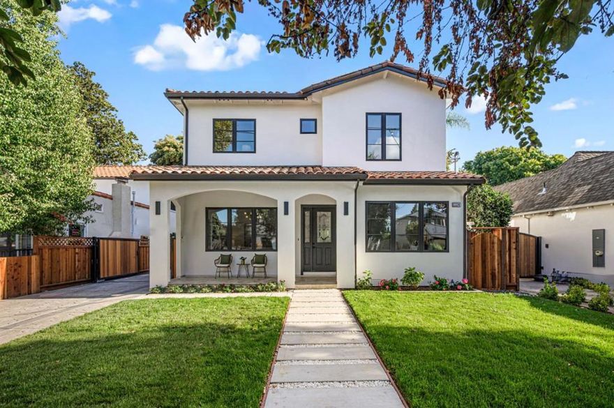 This  New Construction luxury home, designed by a renowned architect and built by an experienced team, blends timeless elegance with modern sophistication. Perfectly situated in the highly coveted heart of Willow Glen, this residence offers the ultimate in comfort, style, and convenience. Featuring 4 spacious bedroom suites plus a private office and 4.5 bathrooms, the home is thoughtfully designed for todays lifestyle. Each bedroom is a master suite with its own private bath, offering comfort and privacy for every family member and guest. The interiors are airy and bright with soaring 10-foot ceilings on both floors, recessed lighting throughout, and expansive Anderson windows that flood the living and family rooms with natural light. The gourmet kitchen is a chefs dream, equipped with top-of-the-line Thermador appliances including a built-in refrigerator, six-burner cooktop, and a high-powered range hood.  Outdoor living is seamlessly integrated with a large covered front porch and an extra-spacious rear deck, perfect for dining, entertaining, or simply enjoying the California sunshine.   The home is also located just minutes from world-renowned companies such as NVIDIA, Apple, and Google, making it ideal for professionals seeking both luxury and proximity.