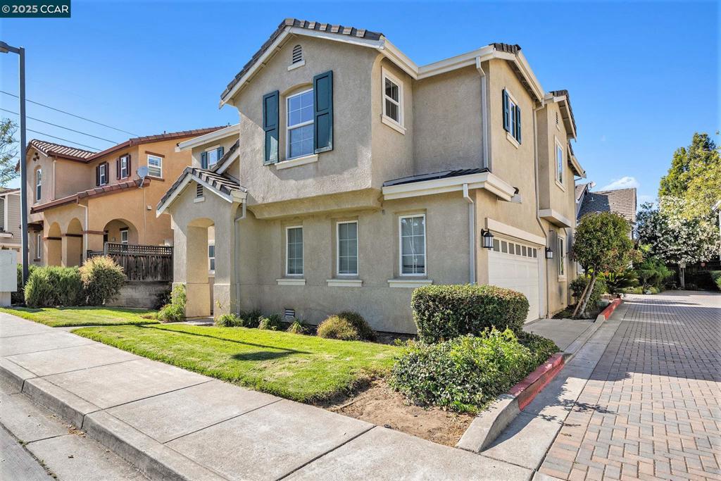 Welcome to this beautifully updated two-story home located in one of Martinez’s most sought-after neighborhoods. Featuring 4 spacious bedrooms and 2.5 bathrooms, this move-in-ready home offers both comfort and convenience. Step inside to discover fresh interior paint, brand-new flooring, a new stove, and a new dishwasher. The open-concept floor plan seamlessly connects the family room and kitchen, creating the perfect space for entertaining. The kitchen boasts an island, walk-in pantry, and plenty of storage—ideal for everyday living and hosting guests. All four bedrooms are located upstairs, including the master bedroom with a walk-in closet (complete with built-in shelving), dual sinks, a soaking tub, and separate shower. At the top of the stairs, a versatile loft area is perfect for a home office or study space. Additional highlights include a backyard patio, low-maintenance landscaping, and close proximity to top-rated schools, parks, pickleball courts, and easy freeway access. This meticulously maintained home is the one you’ve been waiting for—don’t miss your chance to see it! Open House on Saturday, August 16 at 1-3pm. Come by and see this charming home.