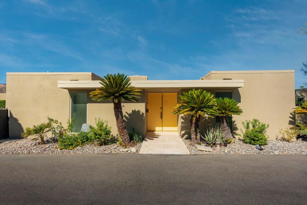 This stunning, light filled condo available at the highly desirable Tamarisk Gardens is waiting for you! 1 of only 28 condominium homes, built in 1966 and designed by architects McCarthy and Hartfelder, it is located adjacent to and steps away from the Tamarisk Country Club. The open, light filled floor plan consists of a large living room with a 2-way gas fireplace, and formal dining area which opens to a private patio. The updated chef's kitchen includes top-of-the-line Wolf, SubZero and Bosch appliances. There is an informal dining area off the kitchen as well as a breakfast bar to allow for plenty of entertaining. There are two main suites, each with a generous walk-in closet, plus a large den/office. Each of the two baths have been updated. The home opens onto private, south facing patio with mountain views and has loveling evening lighting. The home also offers plenty of upgraded interior lighting and ceiling fixtures to create the perfect mood for evening entertainment. There is also leased solar with favorable rates, and electric window coverings. Assigned carport and an additional dedicated parking space is included. The grounds are impeccably maintained, with a community pool and spa which are steps from this home. Some of the furniture could available outside of escrow. Buyers and their agents are to conduct thorough investigates regarding the property and verify any information regarding this property.