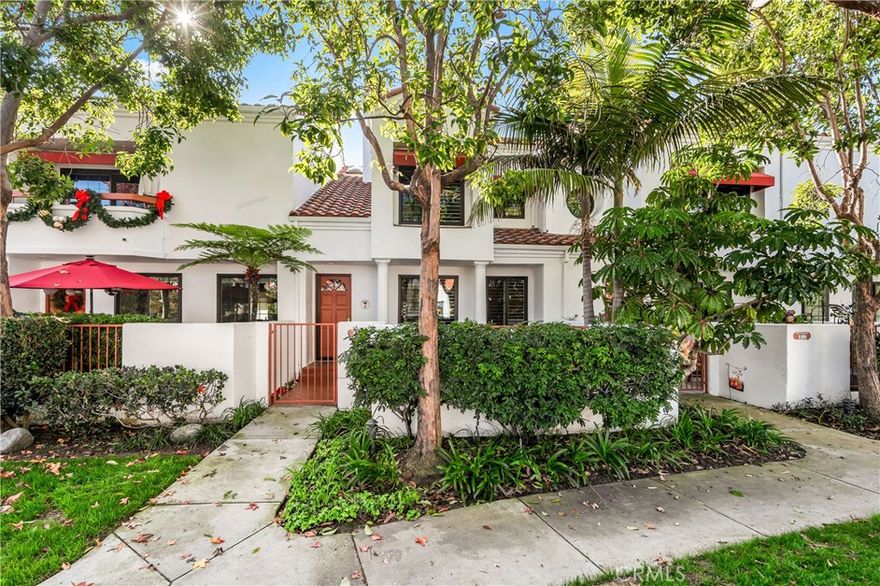 Experience elevated coastal living in this stunning three-story residence, perfectly situated just moments from the beach and vibrant Main Street. Impeccably designed with generous living spaces and thoughtful layout, this 3 bedroom, 3.5 bathroom home offers both elegance and comfort. The entry level features an attached two-car garage and a private ensuite bedroom with large walk-in closet and separate laundry room.  Upstairs or through the private courtyard entry, the main floor boasts an open and inviting layout complete with a light-filled living room featuring a custom electric fireplace that adds warmth and style, dining room, wet bar, bathroom, and family room that leads to a balcony off the large and inviting kitchen, creating multiple spaces for entertaining and everyday living. On the top floor, you’ll find two generous ensuite bedrooms, each offering its own private bathroom for maximum comfort and privacy. Primary ensuite features a sitting area with a soaking tub, double sinks, separate shower and vaulted ceilings. This home combines thoughtful design with flexible living spaces. Set within an exclusive gated Pacific Ranch community offering resort-caliber amenities, residents enjoy multiple shimmering pools and spas, well-maintained tennis courts, lush landscaping, and serene walking paths. With fabulous dining, boutique shopping, Main Street, and miles of coastline just minutes away, this home delivers the ultimate blend of luxury and lifestyle.
Don’t miss this exceptional opportunity to own a home in one of the area’s most sought-after neighborhoods!