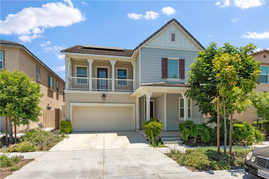 Welcome to Your New Home in the Harvest Gated Community! This stunning 4-bedroom, 3-bath home in the Chino Preserve offers modern comfort and energy efficiency. Built in 2019, it features an open floor plan with a downstairs bedroom and bath—perfect for guests. The gourmet kitchen includes granite countertops, stainless steel appliances, a large island, and a walk-in pantry. Upstairs you'll find a spacious loft, a primary suite, and two additional bedrooms that share one bathroom. Energy-efficient upgrades include a tankless water heater, and leased solar panels. The low-maintenance front turf and hardscaped backyard add to the home’s appeal. Enjoy resort-style amenities: pools, spas, fitness centers, tennis and pickleball courts, playgrounds, BBQ areas, a clubhouse, game room, and more. Walking distance to the Preserve Town Center and close to top-rated chino hills high schools, dining, and the 60 & 71 freeways. Don’t miss this opportunity—schedule your showing today!