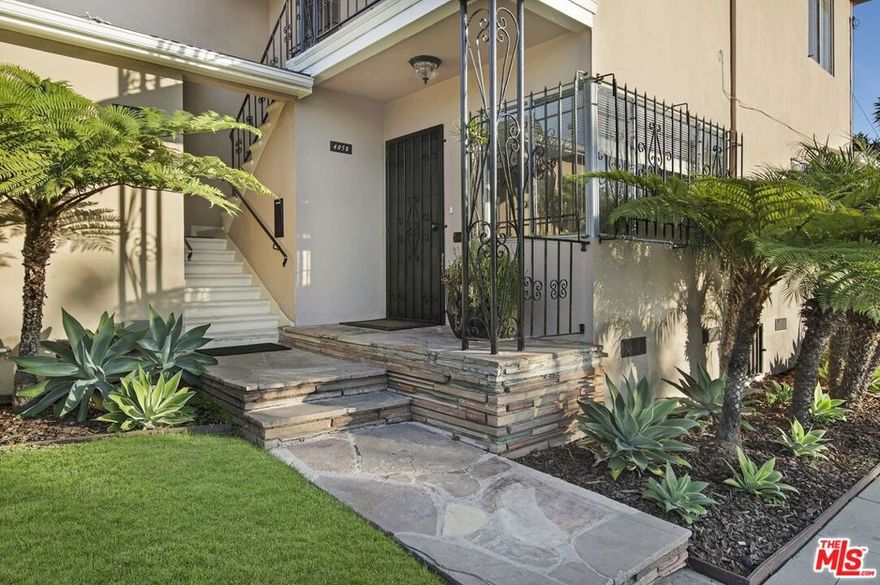 In 2017, Designer added a bright & modern canvas using "up to date" finishes for this ground floor 2 bedroom & 1 full bath unit within a cozy triplex setting. Now unit waits for that special tenant to come forth to complete their own design strokes. While the pix & virtual show the unit as vacant, unit is now tenant occupied until on or about Nov 8, 2025.  The property is adjacent to L.A.'s landmark "Presidential Row" area of the reimagining Leimert Park. So centrally located, on corner of the highly trafficked but historic Martin Luther King Jr Blvd, you can forget freeway travel, for unit is straight way by surface streets to downtown, LAX, Culver City, Beverly Hills or Santa Monica. Added amenities: come in & out through unit's own front and rear doors; triplex is ensconced in palm trees; newer in-unit LG combo washer dryer; newer stainless steel stove, hood & refrigerator; 1free parking space shared within double garage w/storage bin; resurfaced hardwood floors mixed w/newer tile floors in kitchen & bath; newer granite counters in kitchen; smart recess lighting in kitchen & center hall; newer modern bedroom ceiling fans; & Audubon Middle Schools' sports field is across the street. Stroll through nearby Lemeirt Park Plaza, referred to by some as a center of a contemporary art scene in Los Angeles and likened to a west coast "Greenwich Village" w/popular art galleries, blues and jazz clubs, theaters for musicals, dramatic performances, comedy specials, poetry readings, a water fountain in Leimert Plaza Park, & the historic Vision Theater.  While appraisal reports unit is about 1,024 square feet, square feet mentions are only approximates, so Tenant to confirm. 720 FICO score or above preferred. NO evictions, NO smoking/vaping, no pets please. Feel free to drive by, view pix & floor plan & virtual tour. If interested, click on "Rentspree" to submit lease app, w/POF, paystubs, statements, etc. Showing  with 24 hours notice. Unit available on or after Nov 8, 2025. Broker part Owner of subject property.   Thank You!