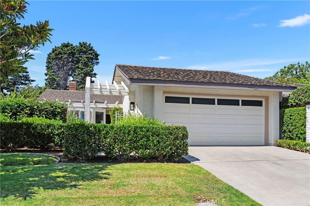 Inside the 24-hour, guard-gated community of Jasmine Creek, this single story home is approximately 1,917 SF. Consisting of 2 large bedrooms, 2 baths and a den. Remodeled bright and airy kitchen: granite counter tops, white cabinets, stainless steel appliances in a workable area with plenty of room for your kitchen table and chairs, opening to a breakfast nook with access to your front yard/garden and a private patio area. The fireplace, next to the wet bar, joins the formal dining room and living room, each with vaulted ceilings. An additional room with glass sliders, opens to the back patio and will make a great office/den or, workout/meditation room. The primary suite includes a large walk-in-closet, spacious bathroom, vaulted ceilings and has access to the back patio. Enjoy indoor laundry. Lots of storage space, a two car garage and 2 spaces in the driveway. Twenty four hour guard gated for your privacy. This is a quiet location at the end of the street near a cul-de-sac, yet offers easy access to amenities within the gate such as the pool, spa, tennis and club house. Near Corona Del Mar village, Fashion Island, beaches and award winning schools and restaurants. Easy access to freeways.