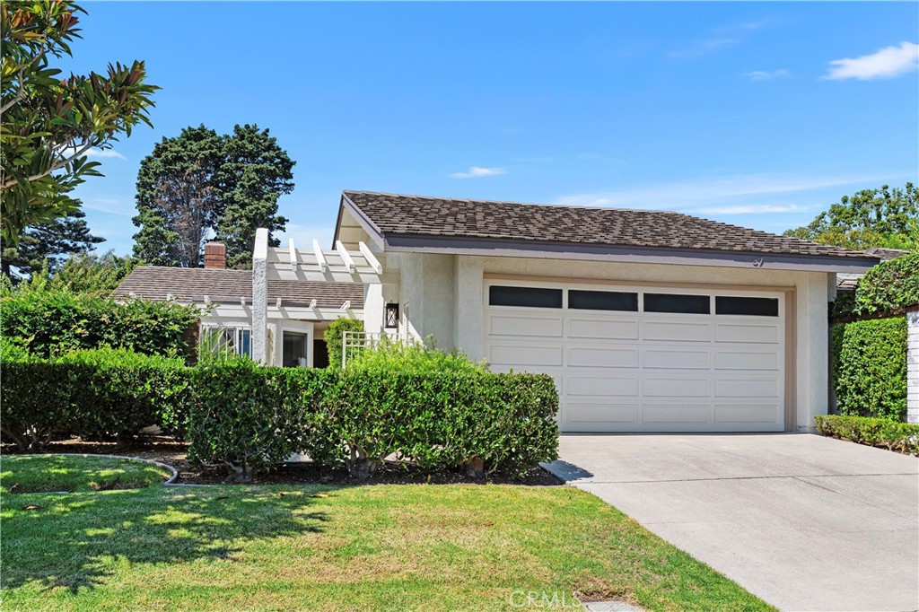 Inside the 24-hour, guard-gated community of Jasmine Creek, this single story home is approximately 1,917 SF. Consisting of 2 large bedrooms, 2 baths and a den. Remodeled bright and airy kitchen: granite counter tops, white cabinets, stainless steel appliances in a workable area with plenty of room for your kitchen table and chairs, opening to a breakfast nook with access to your front yard/garden and a private patio area. The fireplace, next to the wet bar, joins the formal dining room and living room, each with vaulted ceilings. An additional room with glass sliders, opens to the back patio and will make a great office/den or, workout/meditation room. The primary suite includes a large walk-in-closet, spacious bathroom, vaulted ceilings and has access to the back patio. Enjoy indoor laundry. Lots of storage space, a two car garage and 2 spaces in the driveway. Twenty four hour guard gated for your privacy. This is a quiet location at the end of the street near a cul-de-sac, yet offers easy access to amenities within the gate such as the pool, spa, tennis and club house. Near Corona Del Mar village, Fashion Island, beaches and award winning schools and restaurants. Easy access to freeways.