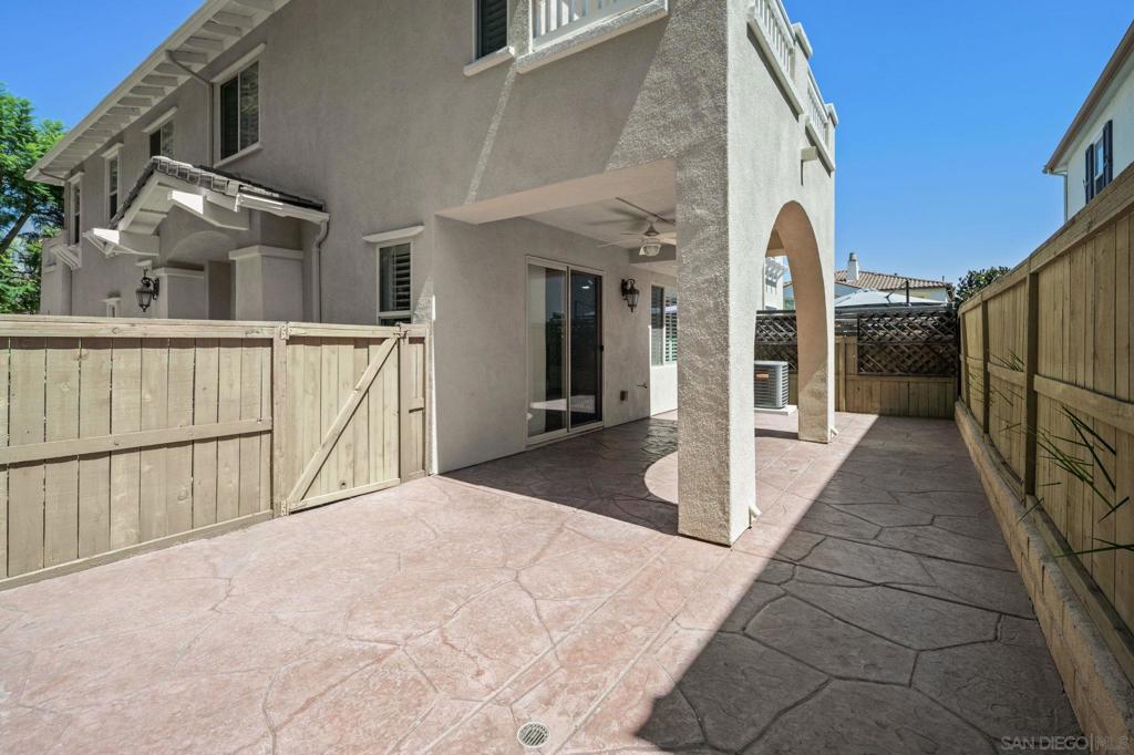 RARE OPPORTUNITY to own this PRISTINE condition-PRIVATE location-TOP schools-3BR 2.5BA TWO car garage-OPEN kitchen/Great rm/Dining-New FULLY PAID Solar and Battery system-2 EV CHARGERS-EXPANSIVE patio-CHEFS kitchen. This private and charming home located in the desirable Carmel Mountain Ranch area and was thoughtfully upgraded in 2020, with modern kitchen and bathrooms, and a kitchen alkaline drinking water filtration system. The home also includes luxurious bamboo floors, BONUS epoxy garage floors with overhead storage and new cabinets providing storage options galore. The home boasts a HUGE private patio, perfect for outdoor enjoyment, and is environmentally conscious and cost-efficient, equipped with owned solar panels, battery storage, and two convenient Level 2 electric vehicle charging plugs. The home features a 19-panel, 7.6KWH solar system and a 20KWH battery backup, both of which are owned, owners have virtually no annual electric expense currently aside from regulatory fees which are typically offset by annual generation credits. This home is situated within the desirable and hard to come by Cypress Greens condo complex, a community of only 75 units which are rarely on the market and provide a more intimate and private living experience than other communities in the area. Residents of Cypress Greens have access to excellent amenities, including a heated pool, a relaxing heated spa, and two separate play areas.