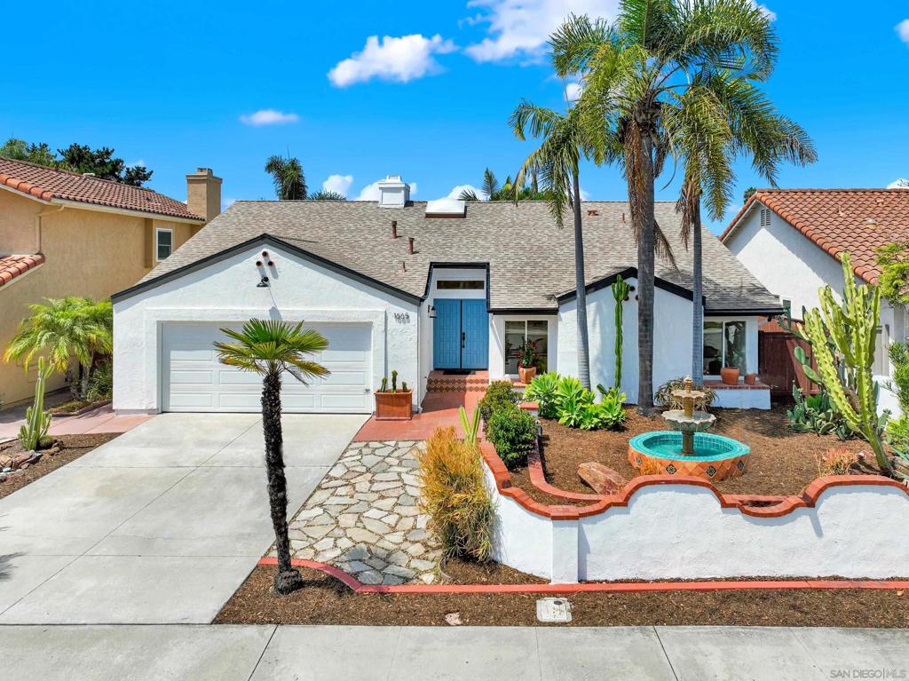 Classic South Western Coastal Charm! Ideally located in the heart of Encinitas! As you enter this desert retreat you will find an abundance of light with soaring vaulted ceilings and skylights. Seamless and spacious single-level floor plan offering a large entertaining living space with a charming rustic fireplace AND for more gathering time, enjoy an additional cozy bonus family room with secondary fireplace! Custom Sante Fe style saltillo tile throughout this refreshed home including new carpet in all bedrooms. *Newer roof, brand new refrigerator, dishwasher and microwave. Peaceful & quiet neighborhood with walking trails within steps for an early morning nature hike. Quick drive to Moonlight & Cardiff State Beaches! Award winning Ocean Knoll elementary school, middle and high schools within San Dieguito unified school district. Come see this amazing home and add your own personal touches!