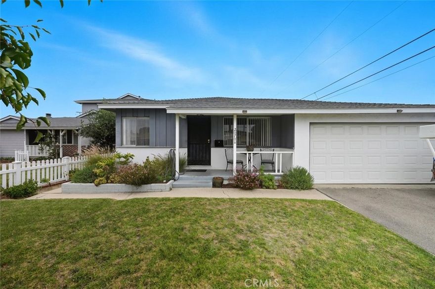 Welcome to 20706 Mansel Avenue, a charming single-story, 3-bedroom, 2-bath mid-century modern home located on a large flat 7,650 sq ft lot in a quiet cul-de-sac in desirable West Torrance. This charming home offers an open, flat, and low-maintenance outdoor space with the perfect balance of landscaped greenery and concrete patio ideal for entertaining or relaxing in the sun. Inside, you’ll love the convenience of a dedicated laundry room, freeing up even more space in the attached two-car garage for storage. Don't miss the opportunity to make this wonderful home your own!