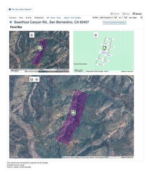 Photo of 0 Swarthout Canyon Rd., San Bernardino, CA 92407 (MLS # OC26215466)