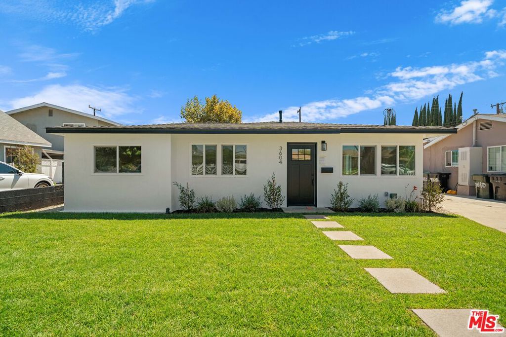 Fully Remodeled Fullerton Home! Move-in Ready Home with over 100k in Upgrades. Remodeled work includes: New Roof, New Windows, New HVAC, New Kitchen, New Stainless Steel Appliances, New Bathroom, New 200-Amp Electrical Panel, New Exterior/Interior Doors, New Wiring Throughout, New Plumbing in Kitchen and Bath, New Flooring, and New Landscaping. This is an absolutely beautiful home with an open floor plan, recessed lighting, tasteful countertops and floors, interior laundry area, beautiful rear patio and backyard perfect for entertaining, and a detached garage. Close to shops, schools, parks, and public transportation.Possible ADU Potential on Large Lot. Great opportunity to build a 2- or 3-bedroom ADU house at the rear of the property for an extended family or rental income.