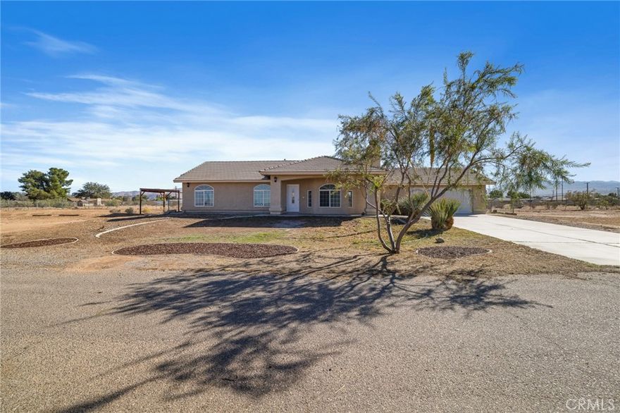 Welcome to this beautifully remodeled home in the heart of Apple Valley, offering the perfect blend of modern updates and spacious living. Situated on an expansive 48,787 square foot lot, this 1,542 square foot residence provides endless possibilities for outdoor enjoyment, expansion, or additional storage.
Step inside to an open and airy layout featuring new flooring, fresh interior paint, and contemporary finishes throughout. The living area centers around a cozy fireplace, creating a warm and inviting atmosphere ideal for relaxing or entertaining. The kitchen has been fully updated with sleek cabinetry, modern fixtures, and ample counter space.
Each bedroom has been refreshed with thoughtful touches, while the bathrooms have been tastefully upgraded with new vanities, tile, and lighting. The home’s large lot offers room for RV parking, potential ADU space, or your dream backyard setup.
Located near local shops, dining, and schools, this property combines comfort, style, and space—ready for you to move in and make it your own.