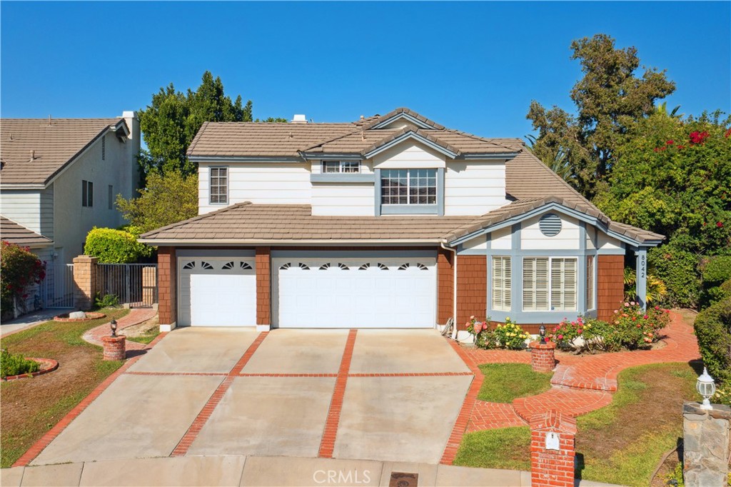 Spectacular sweeping views of the entire valley from this beautiful 4+3 cul-de-sac pool home in the highly desirable Country Hills Estates neighborhood west of Valley Circle. Here is a home that will check all the boxes. Open floor plan with ultra high 20+ ft. soaring cathedral ceilings, natural bright light flooding the open 2-story entrance, sunken living room, and dining area. One bedroom and full bathroom downstairs. 2nd living area/TV room with gas starting fireplace and wet bar. Views from the kitchen and breakfast area. Newer stainless steel appliances. Upstairs are 3 spacious bedrooms with double door entrances overlooking and landing above the wide open central living area. Main bedroom suite also features high vaulted ceilings, sun and light, walk-in closet, spa-like soaking tub and shower. Bonus room attached to main bedroom is spacious and perfect for an office, study, or nursery. Newer A/C and tankless water heater. Separate laundry room with storage. Huge 3-car garage. Heated in-ground swimming pool with spa, BBQ area, side yard and patio. All with views and views for miles and miles. You will see sunrises over the mountains and gorgeous sunset lit painted mountains at night. Quiet cul-de-sac location with limited entrances/low traffic. Huge park (Lazy J) with playground equipment nearby just blocks away. Close to premium private and public schools, including preferred and highly desirable elementary, middle and high schools in the El Camino track. This home is truly special and holds a one-of-a-kind opportunity. Make plans to see it today.