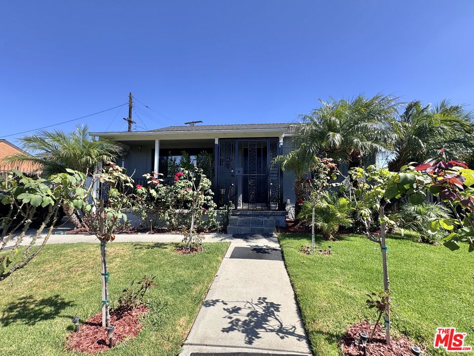 Perfect Gardena starter home is move-in ready. New roof, central air and heat, upgraded plumbing and 220V electrical system. Effortless entertaining; the remodeled kitchen opens to the living room and includes eat-in quartz countertops, newer stove and microwave, bright white shaker cabinets, pendant lights and washer/dryer hookups. Newer energy efficient and modern black framed windows throughout the home. New garage opening system is included in the garage which has finished walls and flooring. The backyard is huge and ready for your personal touch. Seller has secured approved plans for an ADU which will be transferred to the new owner with the sale. This cozy house with all its upgrades is ready for you to call it home. Showings available to pre-approved buyers by appointment.