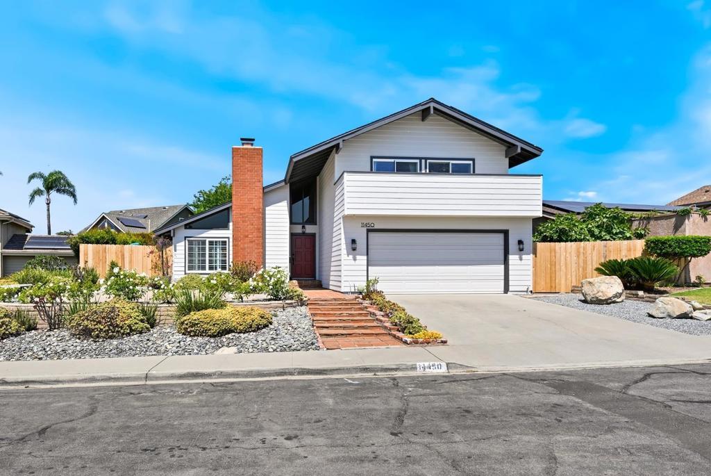 Nestled at the end of a quiet cul-de-sac on a private street in the coveted Westwood neighborhood, this beautifully upgraded two-story home offers the perfect blend of comfort and serenity. Boasting 1,819 sqft with 3 bedrooms and 2½ baths and solar for home and pool, this home has been thoughtfully enhanced throughout. Outside is your own resort-style backyard: a sparkling pool anchors the space, complemented by a built-in fire pit and barbecue - ideal for al fresco gatherings or peaceful evenings under the stars. The private setting ensures tranquil entertaining and relaxation. At the front, take in sweeping territorial views that make a memorable first impression. The end-of-cul-de-sac location enhances the home’s privacy, while the property’s bright, open layout—with plantation shutters and cozy fireplace—provides year-round comfort. Situated within the prestigious Poway Unified School District and within walking distance of Westwood Elementary, this home uniquely combines elevated lifestyle with neighborhood charm.