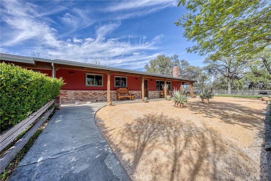 Experience Country Living on this 27+/-acre estate that boasts equestrian amenities and ample space for outdoor entertainment. This COUNTRY STYLE home features a 3bd/3bth, 1,928sqft. living space with large windows that offer plenty of natural light. two living rooms, central heating/ac, wood stove, and a fireplace that creates a cozy atmosphere. Picturesque covered front porch that overlooks the flat horse pastures and arena, perfect for both training and leisure riding.  For those who love their hobbies or need ample storage space, there's a sizable 30x30 metal SHOP with plenty of parking. Additional equestrian amenities include a 30x30 hay barn, tack room, fenced and cross fenced pastures and 2-pole barns. Designated garden area, low maintenance landscaping will allow you time to relax around the fire pit on cool evenings with friends and enjoy the fresh air and peaceful setting. Easy access to over 5,000 acres of trails on BLM land, Highlands Springs Reservoir, making it a nature lover's dream location. The property is conveniently located just a two hour drive to San Francisco Bay Area and the beaches of Northern California.  It is also centrally located to the famous Napa, Sonoma, Mendocino and Lake wine country. MUST SEE!