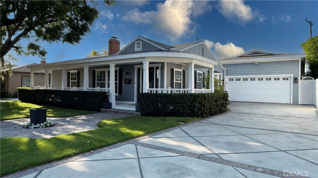 Discover this gorgeous gem - a charming single-story home nestled on a cul-de-sac offering the perfect blend of modern amenities and traditional elegance. Boasting four bedrooms and two bathrooms, comforts abound with new air conditioning, central heating, and ducting. Energy efficiency is a highlight, thanks to eight fully paid solar panels, a four-year-old composition roof with new plywood plus insulation, and a tankless water heater.
The interior is adorned with pecan hardwood floors, crown molding, recessed lighting, upgraded light fixtures, and ceiling fans, creating an inviting ambiance. Dual-paned windows and the sparkling leaded glass front door add to the home's aesthetic appeal. The kitchen dazzles with its granite countertops and stainless steel appliances, including a double oven, microwave, and dishwasher. Gorgeous wood cabinets and a spacious pantry complement the open layout, seamlessly connecting the kitchen to the family room.
The primary suite is nothing short of a luxurious retreat, with a stone-tiled shower, frameless glass door, large dual sinks, and a walk-in closet enhanced by copper plumbing. For those needing extra storage, the home offers over 400 square feet of attic space.
The outdoor areas are equally inviting, featuring beautifully manicured front and back yards ideal for relaxation and leisure. A charming wrap-around porch and a long driveway that might accommodate the RV parking you’ve been dreaming about. Savor avocados from the backyard tree while unwinding in the custom Tiki room bar. Situated in a highly sought-after area of Downtown Anaheim, you'll be close to popular shopping, parks, sports stadiums, award-winning schools, theme parks, and convenient freeway access. This home truly embodies the perfect combination of comfort, style, and location.