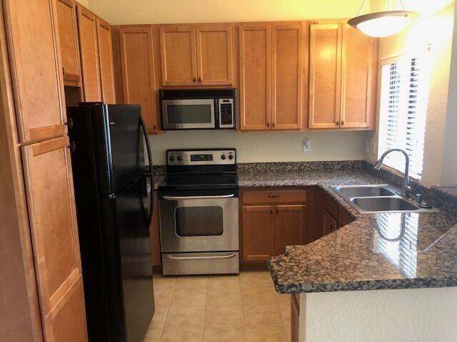 Beautiful 2 bedroom, 2 bath, upper level condo at Saddleback! The condo boasts an open kitchen with granite counter tops. The bathrooms also have granite counter tops. There's a nice enclosed patio with a room that houses the newer washer and dryer. Saddleback is a gated development featuring pools/spas, clubhouse, tennis, adjacent to Palm Desert and is convenient to the 10 freeway!