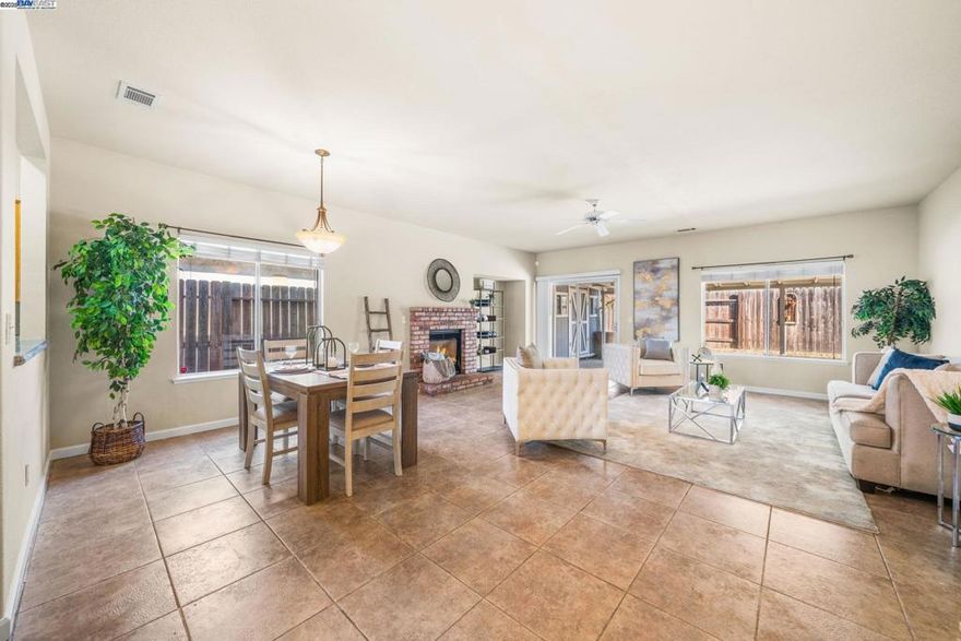 Welcome to this beautifully maintained single-story home on a quiet street in Manteca’s sought-after Diamond Oaks neighborhood. This inviting residence offers a bright and open floor plan with spacious living areas designed for both comfort and entertaining. The updated kitchen features ample cabinetry, plenty of counterspace, modern appliances, and a convenient layout that flows seamlessly into the dining and family rooms.  Enjoy a primary suite with generous walk-in closet space and a well-appointed bath, along with additional bedrooms that provide flexibility for guests, home office, hobbies, and more. The backyard is a private retreat—perfect for outdoor dining, gardening beds, or simply relaxing.  Easy maintenance landscaping so you can enjoy your time checking off your bucket list and not worrying about yard work.  The spacious shed provides plenty of room for your extras.  Located just minutes from shopping, dining, schools, and major commuter routes, this home combines convenience with a welcoming residential setting. Nearby parks and recreation options add to the lifestyle appeal, making this a wonderful opportunity to own a home near the heart of Manteca.