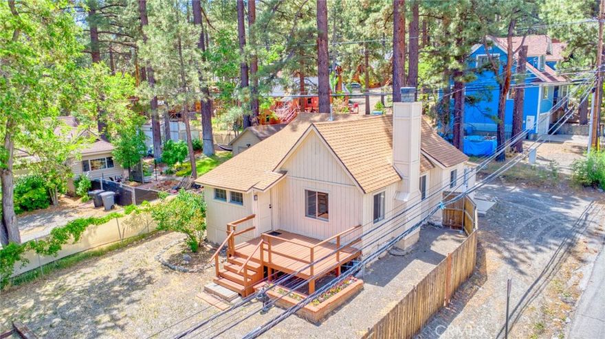 Charming Mountain Retreat in the Heart of Wrightwood

Nestled in the scenic heart of Wrightwood, this beautiful mountain retreat perfectly blends comfort, convenience, and small-town charm. Situated on a prime corner lot, the property is bathed in natural sunlight and offers generous parking— including ample space for RVs.

One of the home’s standout features is a large detached two-car garage, ideal for protecting your vehicles from the snow or providing additional storage space. Inside, you’ll enjoy year-round comfort with central heating and air conditioning— a true luxury in Wrightwood. Cozy up in winter by the inviting wood-burning fireplace and rest easy knowing the home has been thoughtfully updated with new flooring, an upgraded electrical panel, a new water heater, toilet, vanity, ducting, and window screens.

The layout includes a versatile bonus room that can be used as a home office or an extra bedroom, plus a convenient outdoor storage shed.

Location is everything—this home is directly across from the elementary school and just one block from Wrightwood’s charming village, filled with local shops, restaurants, and cozy coffee spots. For outdoor lovers, it’s a dream come true: just minutes from Mountain High Resort and surrounded by hiking trails and year-round adventures in the Angeles National Forest.

Don’t miss your chance to own a slice of Wrightwood’s peaceful mountain lifestyle. Schedule your private showing today!