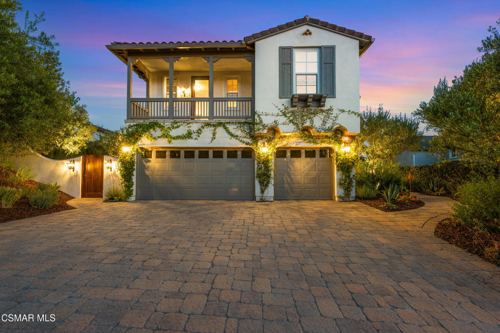 Welcome to Dos Vientos and this amazing one of a kind rental opportunity. Also available furnished for $12,000/Mo. Seldom does a home of such decerning quality come on the market let alone for rent. You'll feel like you're living in a resort place. From the hand scraped walnut floors to the distressed cabinetry and custom millwork and the butcher block island, every detail has been tended to. The end result is nothing short of spectacular. Listed as a 5/3, the downstairs bedroom has been converted to an open den with French doors leading to the beautiful garden. With amenities like solid mahogany doors, stained crown molding, base and casing, you get the sense that everything about this home feels custom and picture perfect. Even the laundry room is a work of art! With a view and an exceptional backyard BBQ area, entertaining has never been more fun! The above ground spa has so much privacy, you'll feel like you're on vacation every day. There's even a built-in sauna. Sycamore Canyon K-8 and Blue Ribbon Newbury Park High School spheres of influence too.