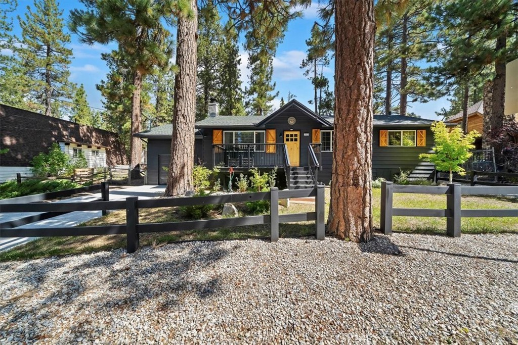 This home is a WOW with amazing curb appeal and gorgeous setting. Once featured in Dwell magazine, it is professionally designed in a modern European/Cabin chic look. This highly upgraded home features new solid hard wood flooring, beautiful high-end furnishings and upscale lighting fixtures. You will love the custom paint finishes and brand new bathroom. Kitchen is upgraded as well boasting granite counters and custom cabinetry. You will love the light and bright interior with cathedral ceilings, fresh paint inside and out. While the inside is amazing, the unique setting is awesome. The large fenced backyard has privacy, an outdoor spa, lovely decking and even views of a Great Blue Heron's nest. This home backs to the seldom used Camp Tanda which offers even more seclusion and beauty to the already gorgeous backyard. Because of the layout of this home, it feels larger than the square footage. The level sunny setting and one car garage make this the perfect retreat or full time home. Selling furnished per inventory list, this home is move in ready. It is definitely one of the most unique and desirable pride of ownership homes on the market!