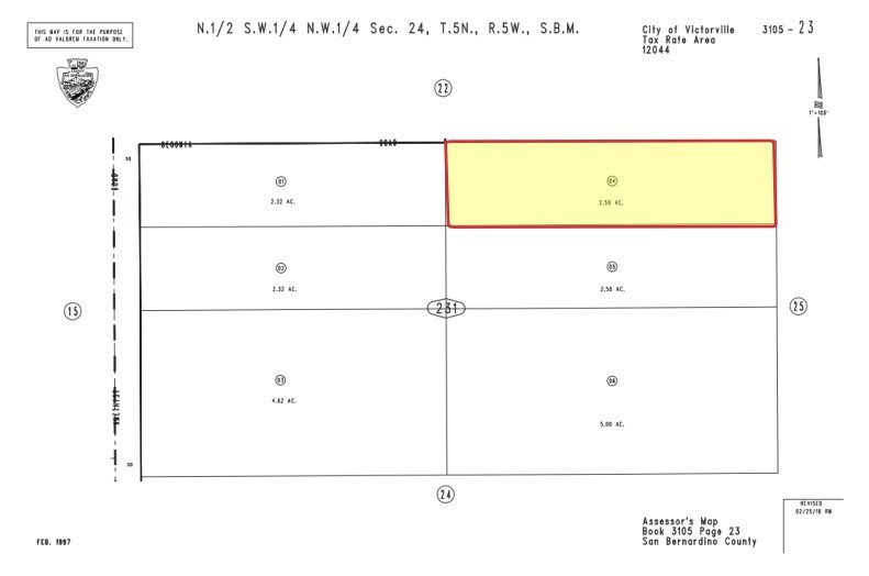 ±2.5 acres of unimproved multifamily land on Begonia Rd in Victorville; APN: 3105-231-04. Zoned Medium Density Residential (R-3) this lot will permit for the development of up to 20 units per acre. Water is available at site, sewer and power are nearby. This prime location is located adjacent to the intersection of Amethyst Rd and Palmdale Rd (Highway 18) a major arterial for access to and from the High Desert, and halfway between I-15 and Hwy 395. Local amenities include Stater Bros Market, Costco, Cardenas Markets, O’Reilly Auto Parts, Holiday Skating Center, Del Taco, Tom’s Restaurant, Legends Barbell, and more. Buyer to verify all information contained herein. Agent and their representatives are not responsible for the accuracy of these claims.