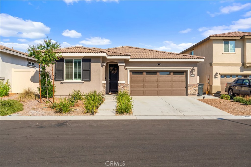 This beautiful single-story home at Mountain Bridge North comes with solar included and is perfect for any lifestyle.
It offers an open, thoughtfully designed layout with two spacious secondary bedrooms, a large center island in the kitchen, and a convenient laundry room. The private primary suite features a generous walk-in closet and a luxurious bathroom with dual sinks, a soaking tub, and a walk-in shower. Designer finishes include all-white cabinets, quartz countertops, and durable LVP flooring.
Step outside to a fully landscaped backyard, ideal for family gatherings, pets, or kids to play and roam. Plus, enjoy modern living with Century Home Connect smart features like a Schlage electronic front door lock, IQ Panel, Ecobee smart thermostat, and Eero wireless router.
Don’t miss this incredible opportunity. Priced to sell! Schedule your tour today.