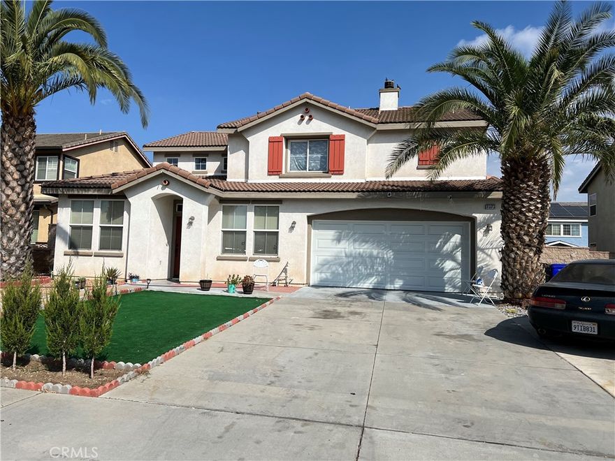 Welcome to 7575 Lime Avenue, located in a desirable Fontana neighborhood just minutes from schools, shopping, and with easy freeway access for commuters. This beautiful residence offers 4 bedrooms, 3 bathrooms, a loft, and an office that can easily be converted into a 5th bedroom—perfect for growing households or multi-generational living.



As you enter, you’re greeted by the formal living and dining room combo. To the right, a versatile office/den awaits your personal touch. Nice size kitchen with a center island.



The floorplan is thoughtfully designed with a downstairs bedroom and full bath with shower/tub combo, perfect for guests or extended family. Upstairs, you’ll find a bright loft and three more bedrooms, including the expansive master suite with soaring ceilings and backyard views. The master bathroom has dual sinks, a walk-in shower, separate soaking tub, and a generous walk-in closet. A convenient indoor laundry room upstairs makes daily routines a breeze.



The front and back yards are well-sized, and the property also features ample side access with RV parking potential.