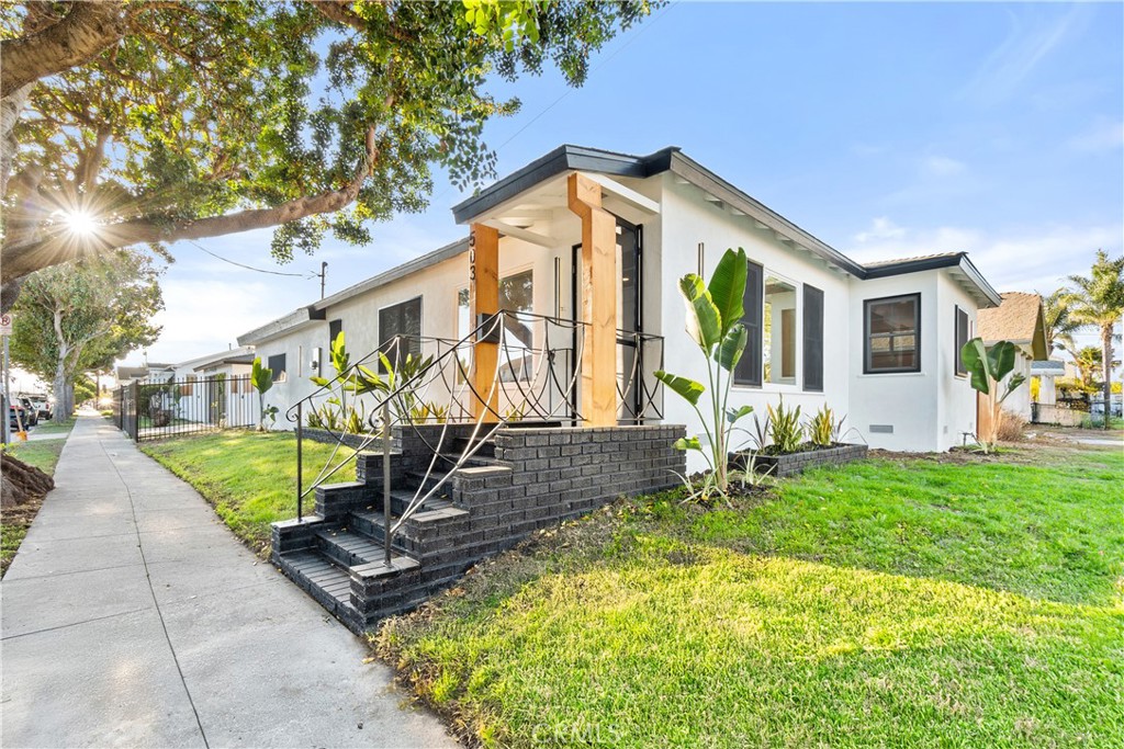 Welcome to this stunning 3 bedroom 2 bath home offering 1,699 sq. ft. of living space on a prime 7,111 sq. ft. corner lot. Perfectly located in the heart of Wilmington, this turnkey property has been beautifully updated inside and out.
Step inside to discover a bright, open floor plan with new seamless flooring throughout, highlighted by the recessed lighting and plenty of natural light. The remodeled kitchen features sleek quartz countertop, upgraded cabinetry, and contemporary finishes - ideal for both everyday living and entertaining.
Both bathrooms have been fully remodeled with state-of-the-art designs and stunning modern features, creating a spa-like experience at home.
This property also boasts major upgrades for peace of mind including: new roof, new drain lines, new electrical panel and lines, newer windows, new garage door, fresh interior and exterior paint, new exterior and interior doors.
Enjoy the home's beautiful curb appeal day and night, thanks to unique exterior lighting that enhances the modern design. With its spacious corner lot and extensive updates, this home is truly move-in ready.
Just minutes away from the Port of Los Angeles, shopping, dining, and schools - this is an incredible opportunity to own in Wilmington's Harbor Community.