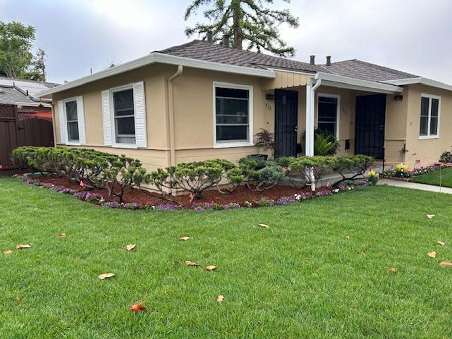 Willow Glen Classic.... With all yester-year's charm.... Impeccable condition... Shows owner's pride!!... Double Pane Windows have drop out release for easy cleaning... 3 yr new 50-year roof... Reports are in... Individual rear yards with patio's, new storage sheds... 2bd unit has a side yard, Built in rock/granite BB-Q... Fresh painted exterior... New lawn and fresh flowers all with timed sprinklers and drip systems front and rear yards... Individual garages... long driveway for parking...Even has built-in Ironing boards for that true nostalgic feel... Easy to rent units... DO NOT DISTURB OCCUPANTS...