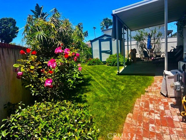 Unique lot with large yard plus a spacious 2 bedroom home in Bayside Village in the heart of Newport Beach. This home is on a one of kind location that has a deck, patio, yard, and shed. Step inside to a spacious living room plus formal dining room, a remodeled light and bright kitchen with marble finishes and stainless appliances. Down the hall is a primary bedroom with large closet, lots of windows and an updated bathroom with walk in tub! The second bedroom is well sized and the second bathroom has a very unique shower system. There is a well sized covered carport. Bayside Village is located on Back bay in Newport Beach and boosts numeorus amenities including 2 clubhouses, 2 pools, 2 jacuzzis, a private beach, barbeque and picnic areas, fitness room plus a dog park! Fashion Island and Balboa Island are a mile away and world class beaches and restaurants are a short drive away.
Property is on leased land at $3200 monhtly which includes water, trash and sewer. There are no land taxes or HOA dues! Come enjoy all that Newport Beach has to offer at a fraction of the cost of nearby neighborhoods.