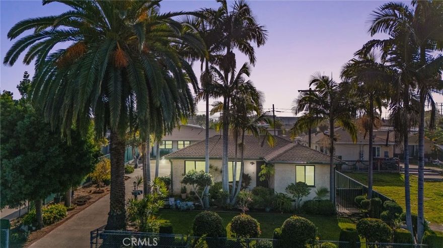 **Two On a Lot Opportunity in Prime La Habra Location!**

Discover this exceptional dual-home property on a spacious R-3 zoned lot—ideal for investors pursuing strong rental income, multi-tenant co-living, or multi-generational living. With two fully separate houses, each with individual gas, water and electric meters, this income-producing gem delivers immediate cash flow and outstanding value-add potential through light upgrades or expansion.

**Front House (3 Bed / 2 Bath):** Charming living room, dining area, and kitchen featuring custom solid wood cabinets and Italian tile flooring. Real parquet wood floors grace the dining room, with additional parquet beneath the carpet throughout. The master bedroom and kitchen showcase German wood plank ceilings and crown molding. Comfort is enhanced by a multi-split A/C unit in the dining room and attic fan. Upgrades include earthquake-reinforced raised foundation and a new water heater. The private master suite offers its own exterior door and full bath. Step out to a large, enclosed front yard with lush mature landscaping for your personal enjoyment and curb appeal.

**Back House (3 Bed / 2 Bath):** Completely remodeled and move-in ready with central A/C and heating, bamboo and tile flooring, elegant crown molding, and granite countertops. Unwind in the cozy den with fireplace, or access the private backyard via sliders from the den and attached laundry room. The master features an en-suite bath; the second bath boasts a Jacuzzi tub and tiled shower. An attic fan provides additional ventilation.

A **detached 2-car garage** with hot/cold water sinks separates the homes, offering ample parking and storage. The oversized lot provides abundant room for future enhancements or ADUs (buyer to verify).

Located in an excellent school district, near top-rated schools, parks, and less than 7 miles from Cal State Fullerton. This versatile, high-yield property is truly unique—don't miss this rare opportunity!

(Note: Some images have been virtually staged and/or altered to better showcase the true potential of rooms and spaces in the home.)