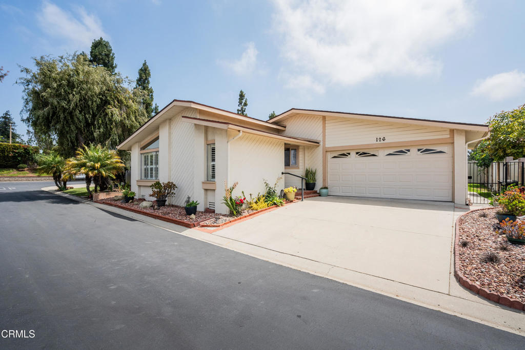 Welcome to the highly sought after Rancho Ventura. 55+ gated community where you own the land!! This unit is bright and airy and very welcoming . Some nice updates to kitchen and bathrooms. Clean and move in ready. Convenient in door laundry and AC. Also, step outside to a tranquil backyard space. This community offers pool/spa, clubhouse, RV parking and so much more. Don't miss out on the Rancho Ventura lifestyle!