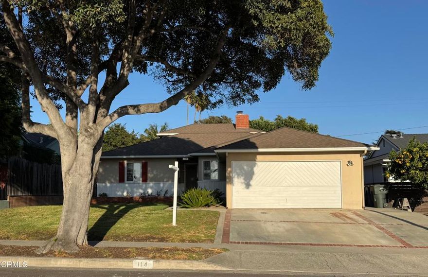 Charming Ventura Classic in a Coveted Neighborhood!Loved by the same family since the 1970s, this spacious and well-loved home offers over 2,500 sq. ft. of versatile living space-perfect for growing families or those who love to entertain.The main level features 5 bedrooms and 3 bathrooms, along with an open-concept layout that seamlessly connects the living room, family room, kitchen, and dining area. You'll also enjoy the convenience of a walk-in pantry and a dedicated laundry room. Upstairs, retreat to your private primary suite, complete with a walk-in closet, en-suite bathroom, and a serene balcony-ideal for morning coffee or evening relaxation.Step outside to your peaceful backyard oasis, where mature avocado, lemon, and apricot trees offer both beauty and bounty. Updates include the roof, fascia boards, and balcony which were completed in 2020. Located just minutes from shopping, beaches, and a variety of fantastic restaurants, this is a rare opportunity you won't want to miss! **Professional pictures coming soon, as well as virtual staging to give a general idea of the home's potential.