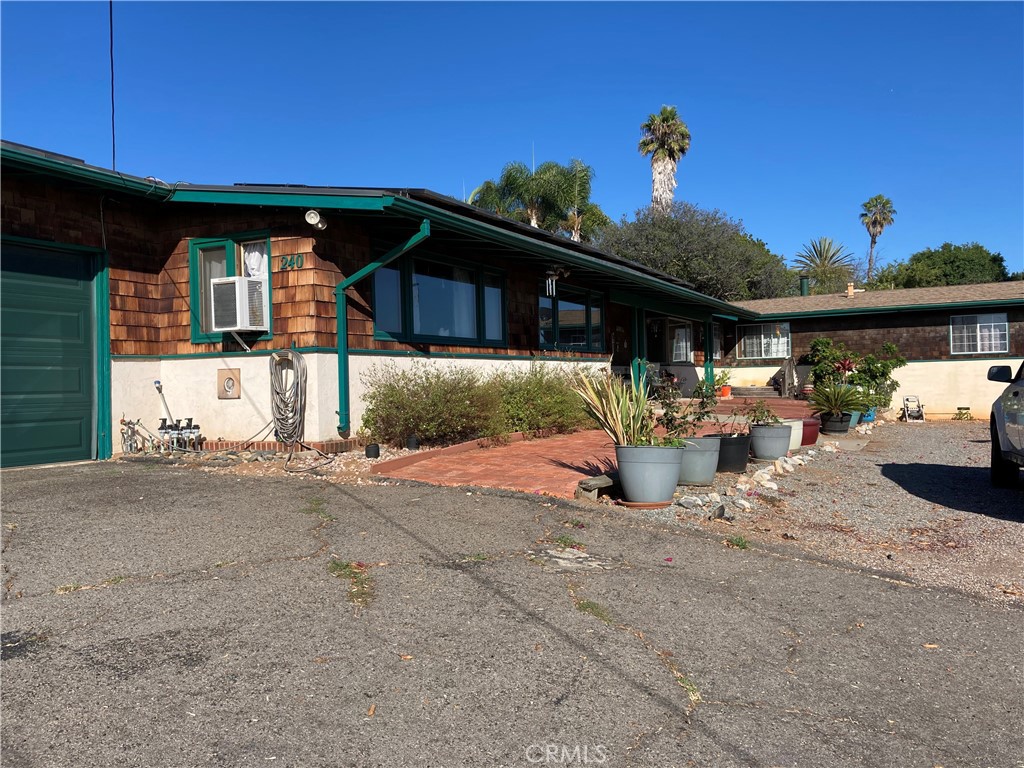 INVESTORS! Save this one from the foreclosure! Come with your best cash offer as fast as you can! !
Serene Vista Hideaway with Sweeping Hilltop Views
Discover 240 Casper Lane, a single-level home tucked away at the end of a peaceful cul-de-sac in the hills of Vista. Perched on an elevated lot, this property offers breathtaking vistas that stretch across North County, best enjoyed from the spacious deck or the tiered garden terraces.
There is a guest house approximately 1200 sq feet, like a separate house. Nice rental. It is plumbed for another half bath!
The interior exudes a welcoming charm, highlighted by dramatic wood-beam ceilings, expansive windows, and sunlight that fills every corner. The main living area flows easily to a covered patio, creating the perfect backdrop for gatherings or quiet evenings outdoors. Additional spaces include a cozy den and a generous bonus room—flexible areas that can transform into an office, studio, or guest suite.
Classic details, including preserved tilework and custom finishes in the bathroom, add a touch of vintage character, while mature landscaping and flowering vines enhance the tranquil setting.
Whether you choose to honor its mid-century spirit or reimagine it with modern updates, this property presents an exciting opportunity to craft your dream home in one of Vista’s most desirable neighborhoods.