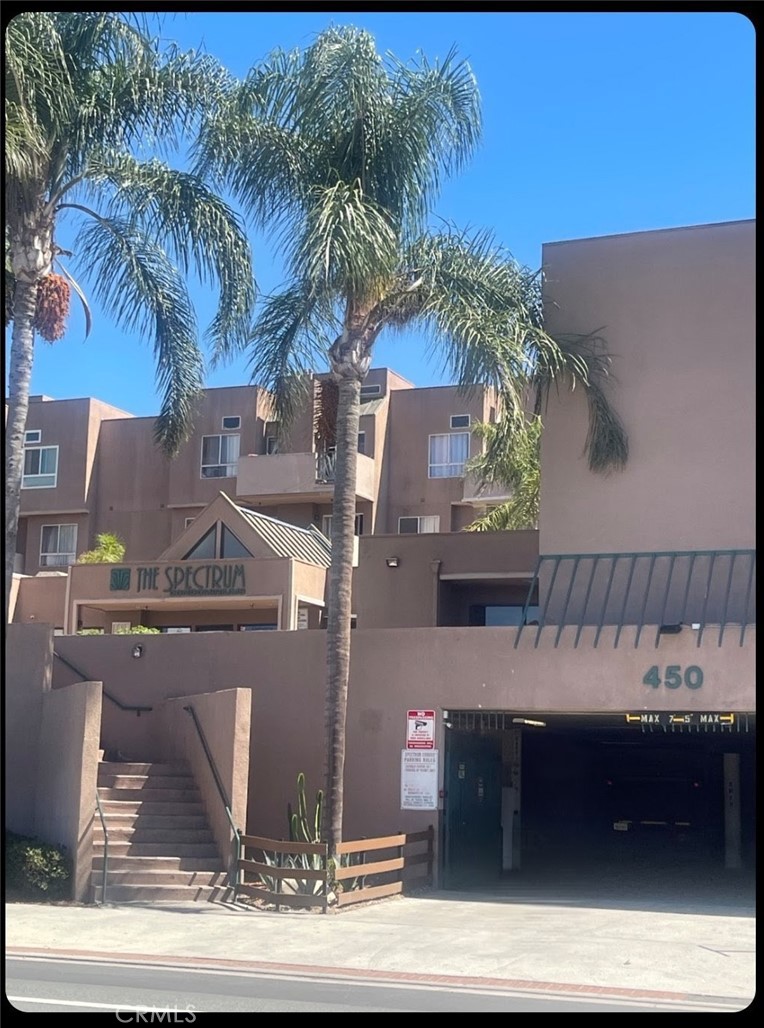 2 Bedroom 2 Bath Downtown Santa Ana Condo! Living room with fireplace and balcony. This condo has central A/C, secure underground parking with 2 assigned spaces and elevator access with 24-hour security cameras. Community amenities include laundry, pool, spa, clubhouse, racquetball and basketball courts, playground, and picnic area. Monthly HOA includes water and trash, convenient on-site manager. Great location near schools, restaurants, public transportation and easy freeway access. This one is perfect for investors and is located in a high-demand rental market.