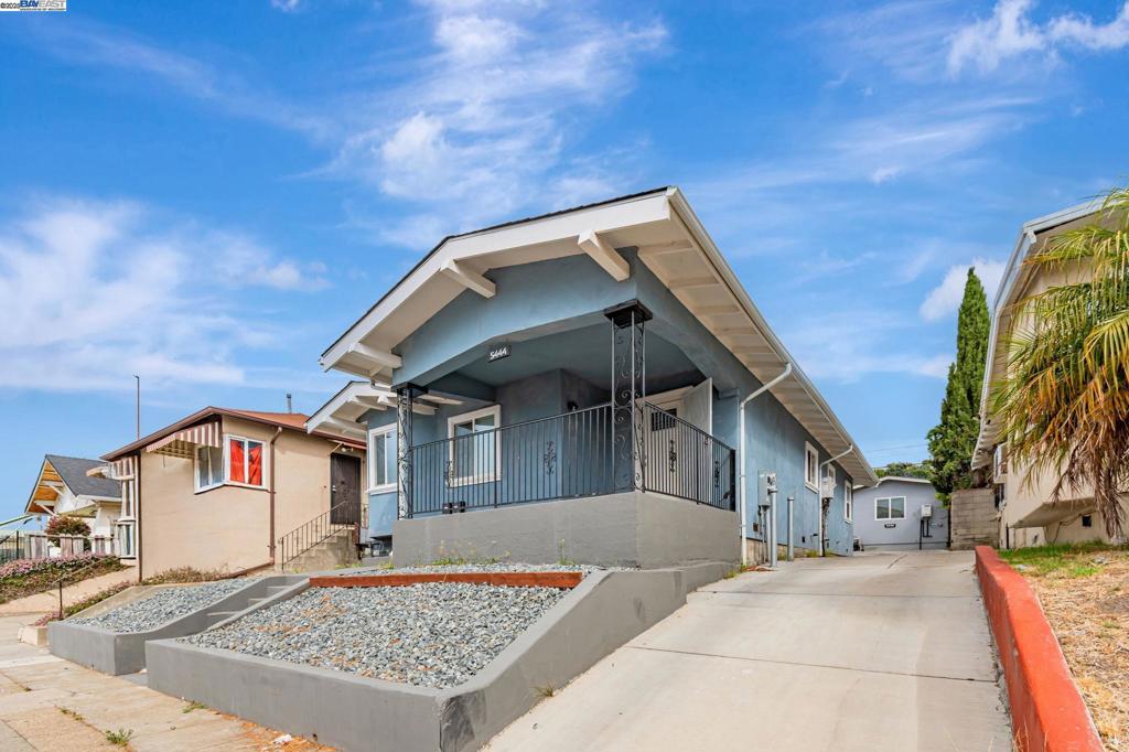 Don’t miss this beautifully updated duplex opportunity in the heart of the Bay Area. The front unit has been fully renovated with modern finishes, spacious bedrooms, new flooring, fresh paint, and updated kitchen and baths—truly move-in ready. The back unit is already rented, offering immediate rental income and the perfect “live in one, rent the other” advantage. A large driveway provides ample parking for residents and guests, and the property’s location makes commuting into the city a breeze with easy access to major highways, BART, and public transit. Recent upgrades include dual-pane windows, new appliances, updated electrical and plumbing, tankless water heater in both units. Ideal for first-time buyers, multi-generational living, or savvy investors seeking a turn-key property in a prime Bay Area location. This is the perfect chance to own a home that combines comfort, convenience, and income potential.