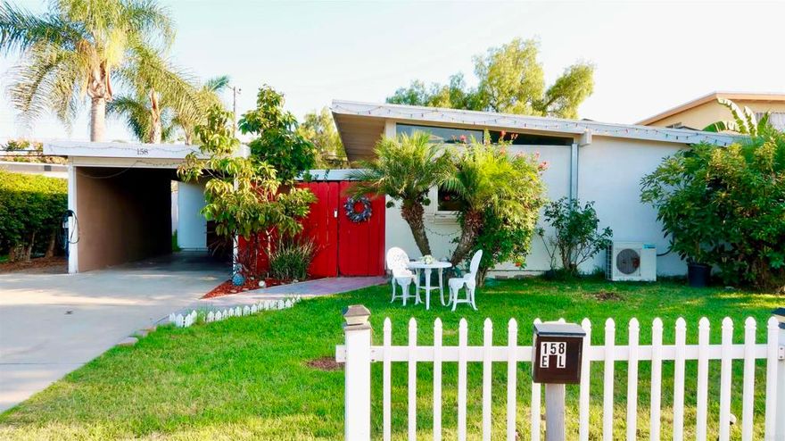 Coming Soon near you!!    Introducing 158 E L St, a beautifully 3 bedroom/2 bathroom well maintained residence nestled in a high demand area in Chula Vista, built on 7,600 of fine spacious land ideal for entertainment, relaxing, or enjoying outdoor activities.  No slopes or hills on landscape that can complicate possible projects/ADUs, or HOA that can have limitations, makes possibilities endless in this lush backyard oasis.  Front driveway has paved parking for 4 cars including carport for one car, and laundry room detached from home a few feet from front door can also be used as storage.  There's also a detached room in the far back that can be seen as an attractive feature.  Inside the charming Chula Vista home awaits an updated kitchen with fully stainless steel whirlpool appliances, such as refrigerator, gas stove, and microwave.  Upgraded modern flooring has been installed from kitchen all the way to the living room/family room.  Living room/family room has ample space for couches, tv, and dining table with sliding door that leads to the backyard for conveniency.  Pipeline has been fully replaced which should bring peace of mind and assurance.  Air conditioning was installed in 2021 so you can expect refreshing cool evenings in the summer if needed.  Solar panels have also been installed for efficient energy consumption.  There's not much you can't do or don't have with a property of this sort, and that's something that can be embraced by anyone with any type of vision which brings an excitement of its own.  One well recognized advantage this home offers is the desired location, only minutes away from most areas in Chula Vista with a short drive.  From the heart of the city in downtown Chula Vista, to newly opened Gaylord Resort & Convention Center, to the other side of Chula Vista, Eastlake/Otay Ranch, there's easy access in all directions.  Nothing is too far or will have the necessity to use freeway to move around the largest city in San Diego County, excluding San Diego.  Of course the option is there on the 805 freeway just a couple minutes away if Downtown is your destination or down south to Mexico, which is just around 15 minutes away.