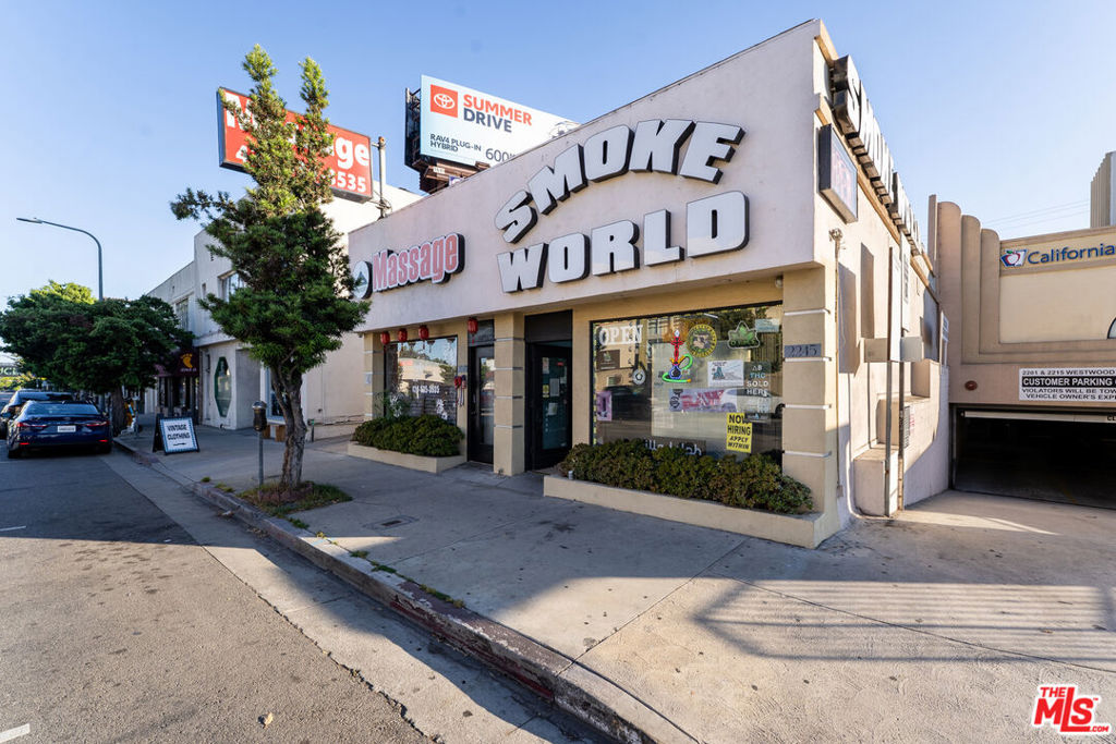 We are pleased to present a unique mixed-use investment opportunity in the heart of Westwood's bustling commercial corridor. Located just one block from the new 700,000 SF UCLA Science Research Park, this 4,400 SF property benefits from exceptional visibility at the high-traffic intersection of Olympic Blvd and Westwood Blvd and is shadow anchored by a vibrant shopping center featuring Starbucks, Chase Bank, Jersey Mike's, and Poquito Mas. The site features two separate structures comprising two retail units (950 SF each) and four office units, currently generating $18,871/month in gross rent. With long-term stable tenants in place, the property sits on a 5,405 SF lot (0.12 AC) zoned LAC4, offering flexibility for continued retail and office use or future redevelopment in one of Los Angeles' most desirable submarkets. With direct Westwood Boulevard frontage, the location boasts a Walk Score of 90+ and is just five minutes from UCLA, ensuring consistent foot traffic. The property also includes 10 parking spaces, five standard and five tandem, and is anchored by long-term, stable tenants.