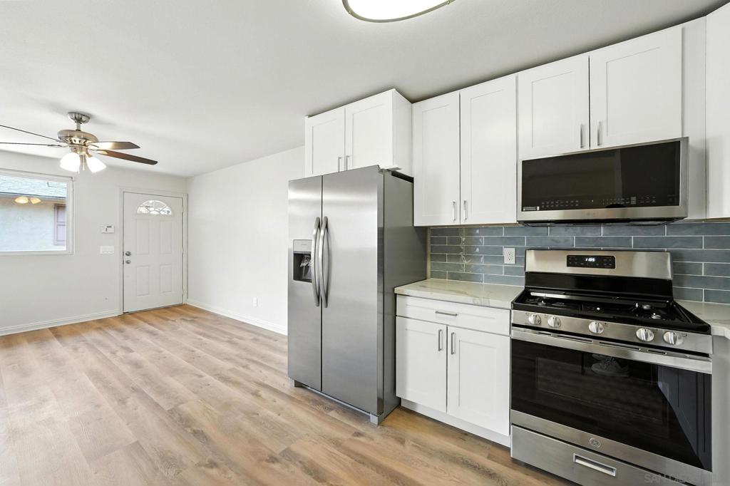 Fully Remodeled & Move-In Ready! Welcome to this beautifully updated 3-bedroom, 2-bath condo in the heart of San Diego. This home features modern finishes throughout, including a stylish kitchen, updated bathrooms, new flooring, and fresh paint. Enjoy the convenience of a private 1-car garage, low HOA fees, and a central location just minutes from freeways, shopping, parks, and schools. Whether you're a first-time buyer or investor, this is an excellent opportunity to own a turnkey home!